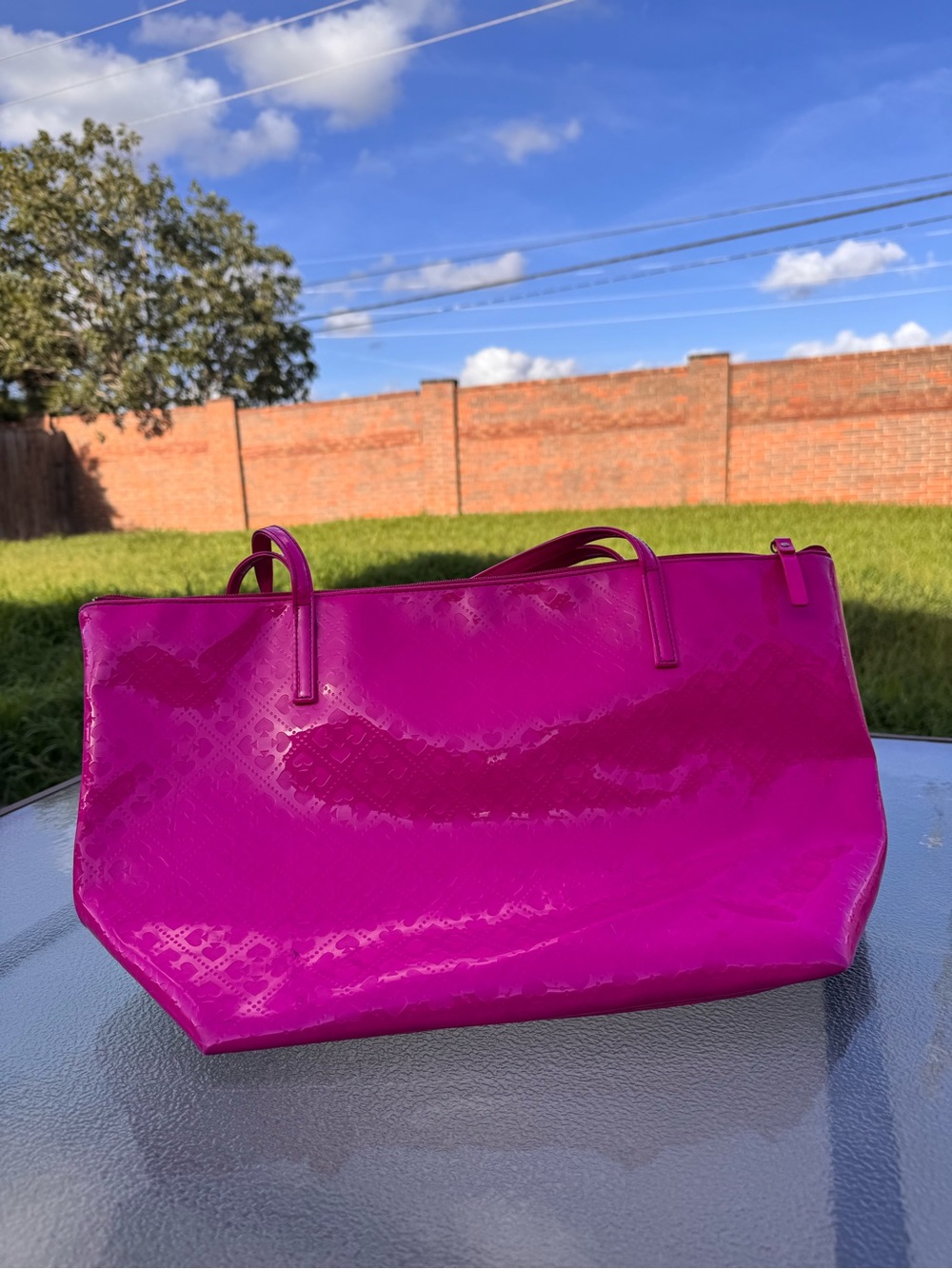 kate spade Fuchsia Patent Tote Bag